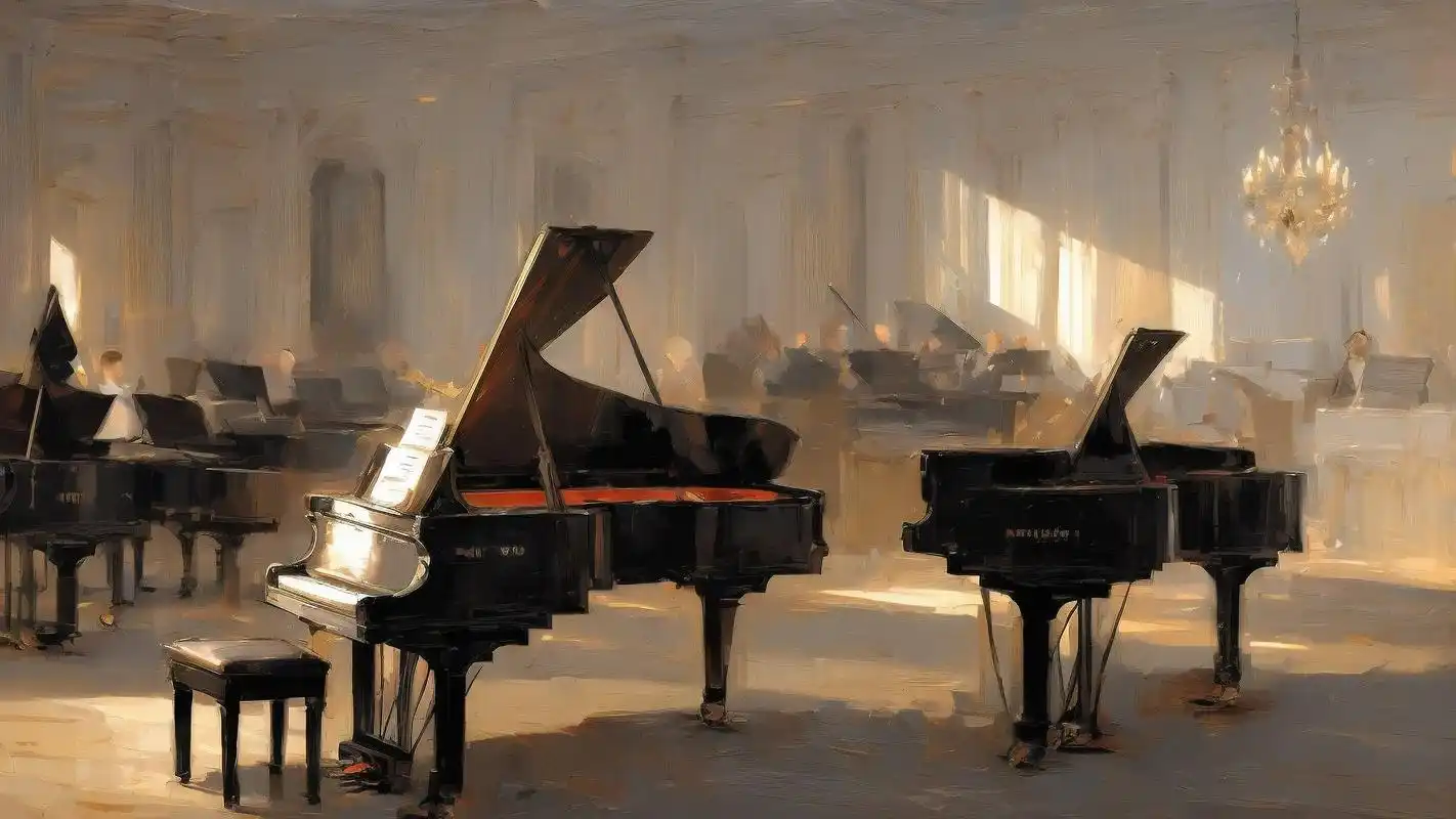 99高级钢琴音乐会背景美图93
