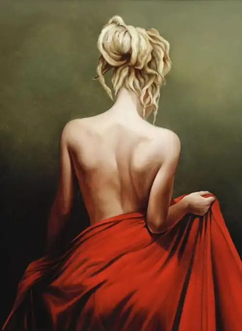 英国现实主义女画家玛丽安塞尔的写实女性作品