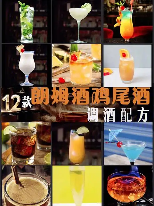 朗姆酒经典鸡尾酒调酒配方调酒必备73