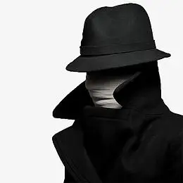 黑衣卡通西装中年人