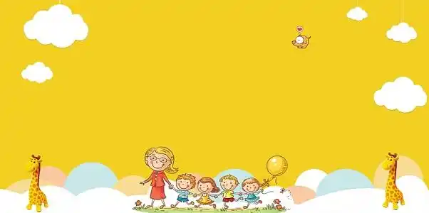 幼儿园开学活动宣传展(4401x2200)psdpng黄色卡通书本文具开学总动员