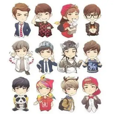 【图】exo兄弟卡通萌图精选2022 你的名字写到顺手念到顺口_卡通头像