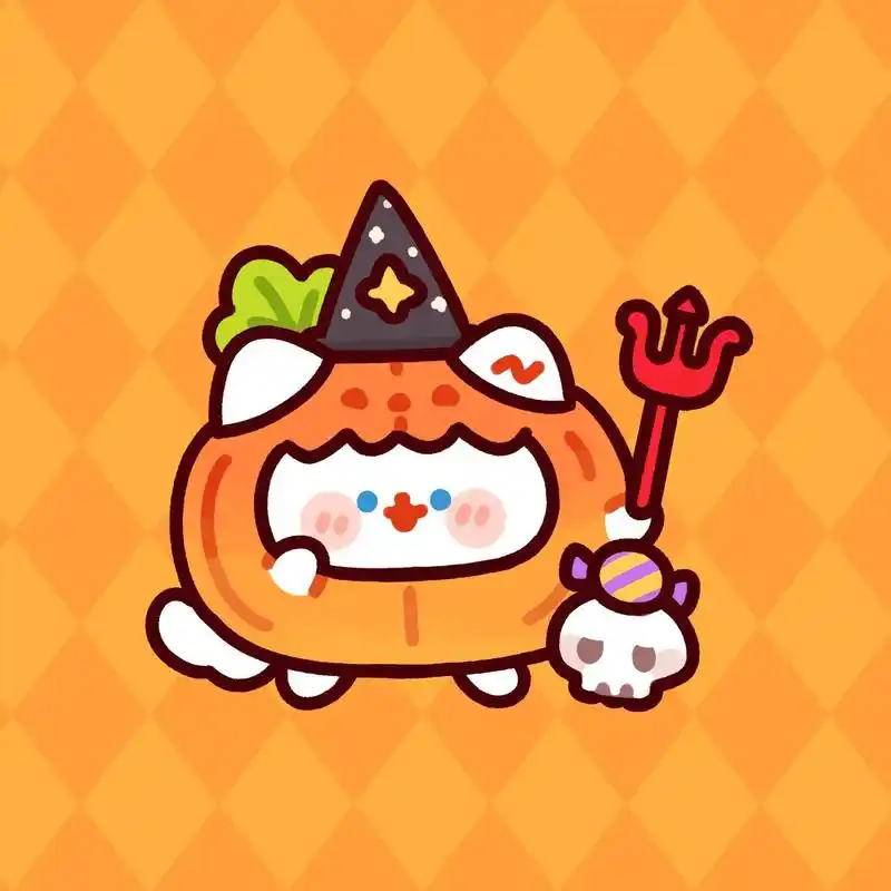 卷卷猫捣蛋鬼来喽.万圣节主题的头像和壁纸准备好啦～～ #卷卷 - 抖音