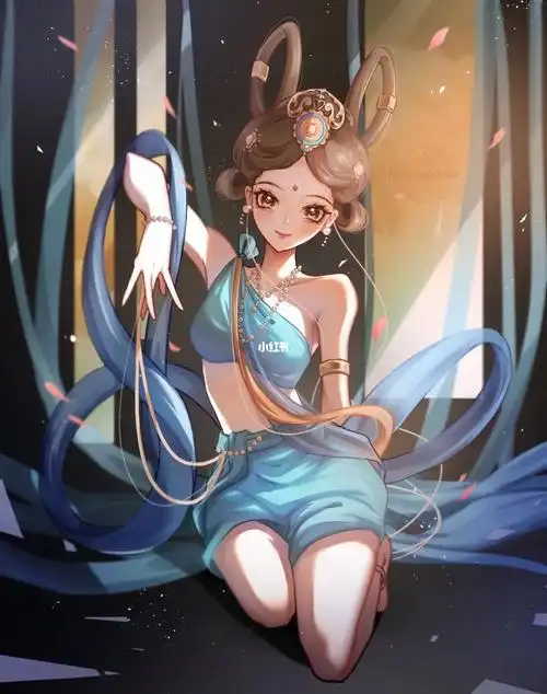 78敦煌舞女绘画练习