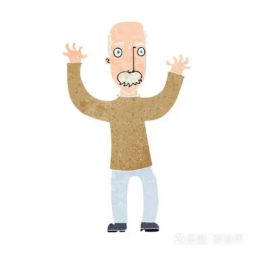 卡通愤怒的父亲