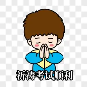 祈祷考试顺利表情包图片