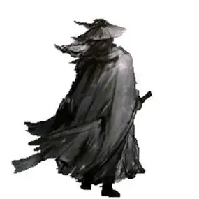 带斗笠的侠客头像戴斗笠的古风剑客侠客头像图片