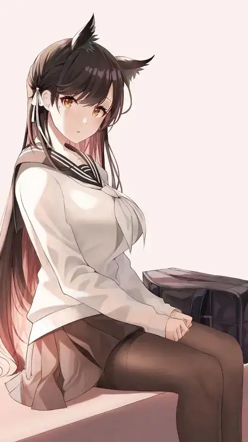 性感动漫美女插画手机壁纸