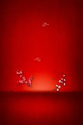 红色喜庆新年春节节日背景