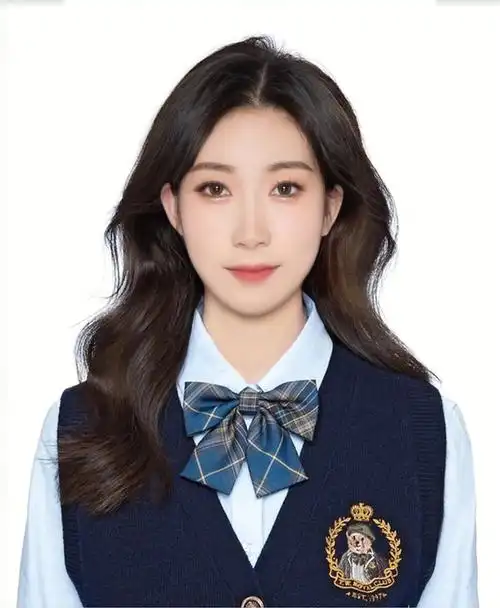 七元get露耳露眉证件照