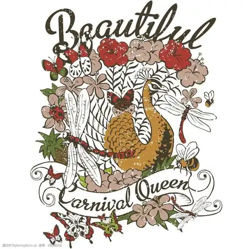 印花矢量图动物草昆虫免费素材图片-图行天下图库