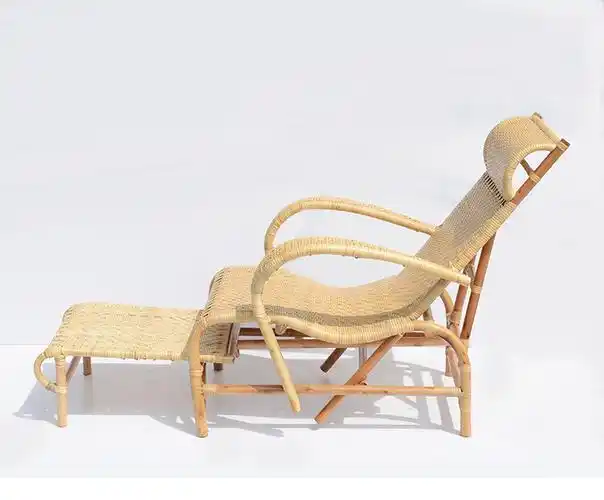 真藤藤椅葛优躺老式躺椅纯手工编织家用全藤真藤印尼竹藤休闲躺椅