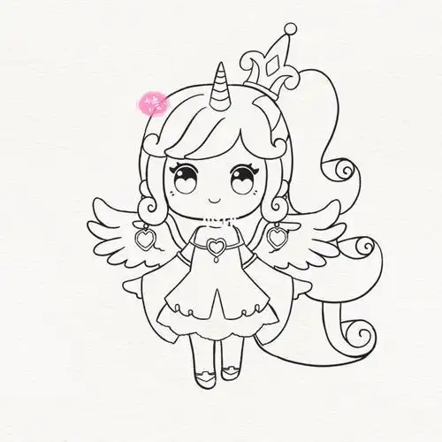 小马宝莉水晶公主简笔画人 简笔画图片大全-蒲城教育文学网