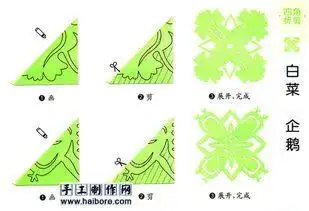 四角剪纸图案四角对称剪纸图案好看的四边形剪纸图案大全剪纸怎么剪