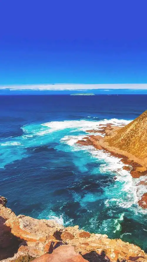 蓝色大海唯美风景手机壁纸图片