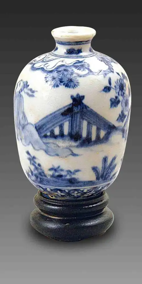 【明成化 官窑青花人物瓶】拍卖品_图片_价格_鉴赏_明代青花瓷器_雅昌