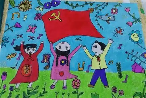 建党节的绘画怎么画建党节绘画图片大全简单