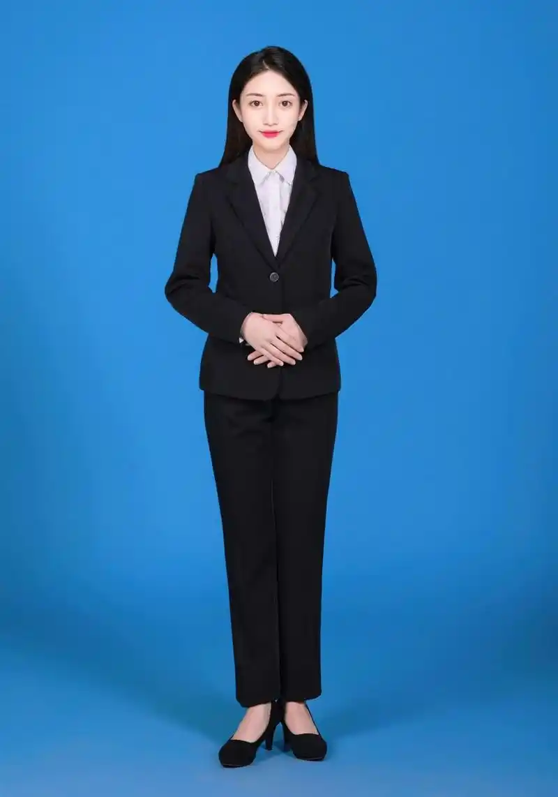标准全身正装照形象照,全身立姿彩色照片 标准正装/西裤/全身立姿彩色