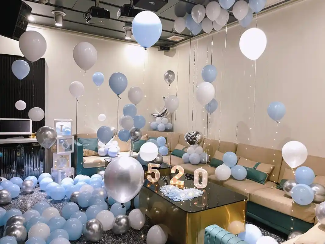 气球派对布置# #霍邱心动气球# #霍邱ktv包厢小预算布置