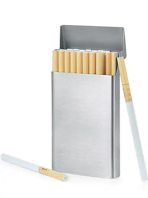 丹麦梵勒不锈钢中支软包细支粗烟香烟盒高档20支装 男女士薄款 便携