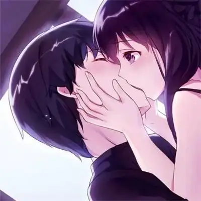 卡通情侣头像一左一右配对超萌可爱情头图片