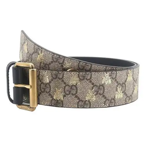gucci古驰男士皮带小蜜蜂板扣腰带奢侈品皮带男