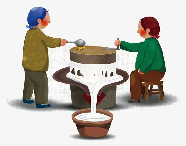 磨豆浆画免抠素材免费下载_觅元素51yuansu.com