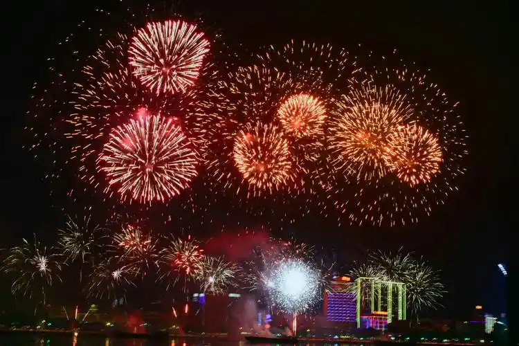 2017春节潭江烟花汇演开平