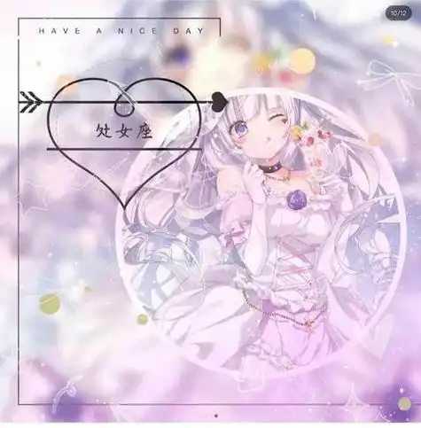 十二星座女头像带字动漫全部 动漫头像图片大全 -【爱个性】