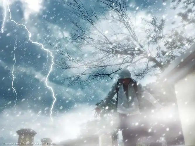 想找个在风雪荒原上前行的图片,电脑绘图的,科幻的最好,哪里能找到?