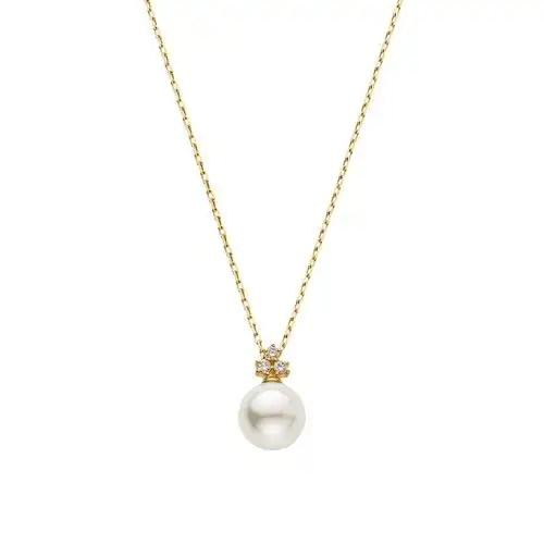 vendomeakoya尚铂时尚吊坠钻石珍珠aoyama锁骨金锁骨项链