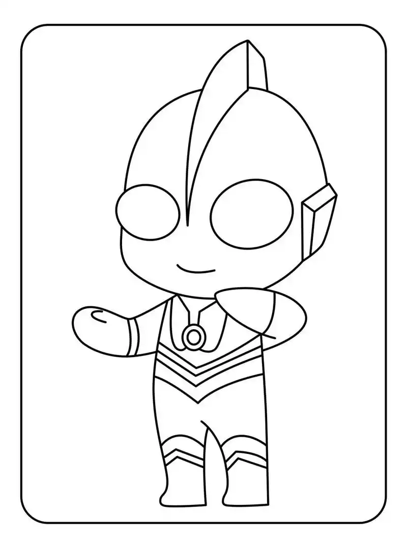 99q版奥特曼涂色简笔画 | 全素材120张75   97用涂色的方式培养