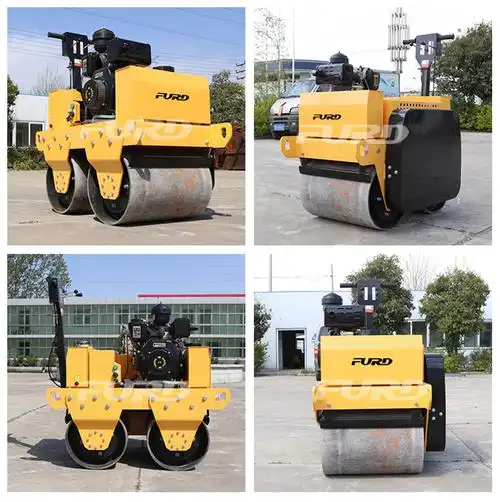 迷你压路机施工滚筒机
