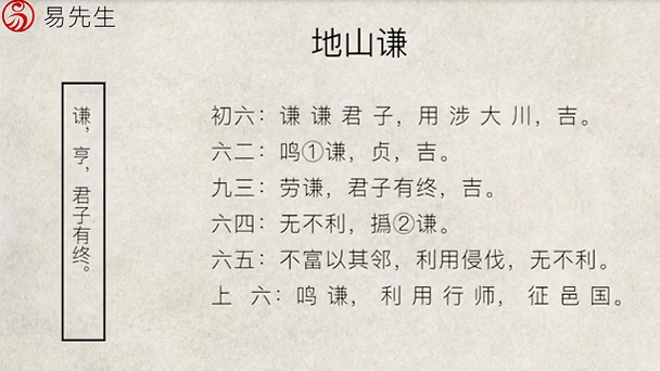 谦卦详解易经六十四卦地山谦卦详解