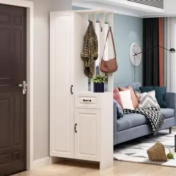 隔断柜简约现代客厅装饰柜屏风家用门口玄关鞋柜一体收纳间厅柜右款