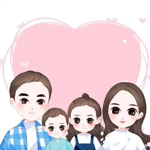 满屏幸福感,家庭幸福头像合集,一家三口四口合照