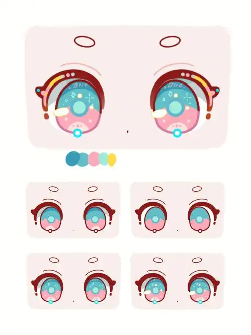 超简单的卡通眼睛教程