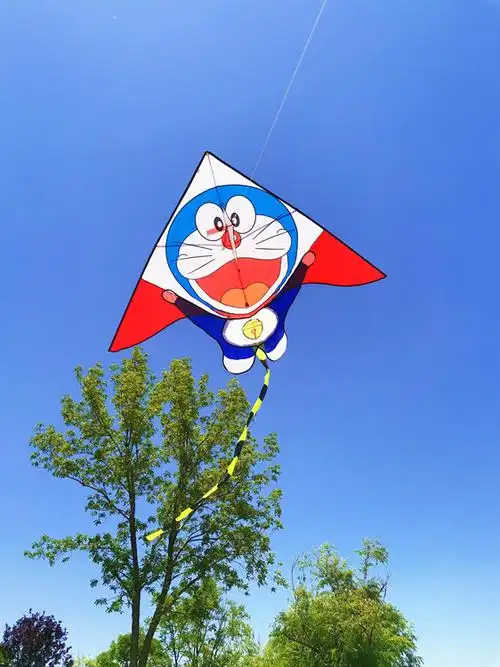 潍坊新款儿童风筝卡通机器猫叮当猫多啦a梦风筝初学微风易飞 1米叮当