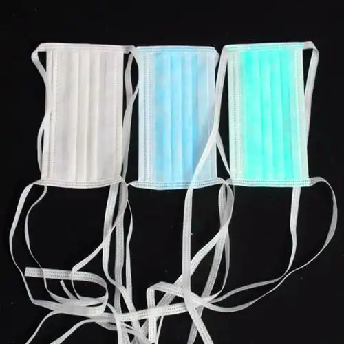 【无纺布】【系带】【三层】【精品】【一次性】【耳挂】 口罩
