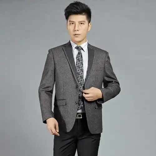 春装九牧王男式西服 商务职场羊毛男外套 男装男款正品单西服批发