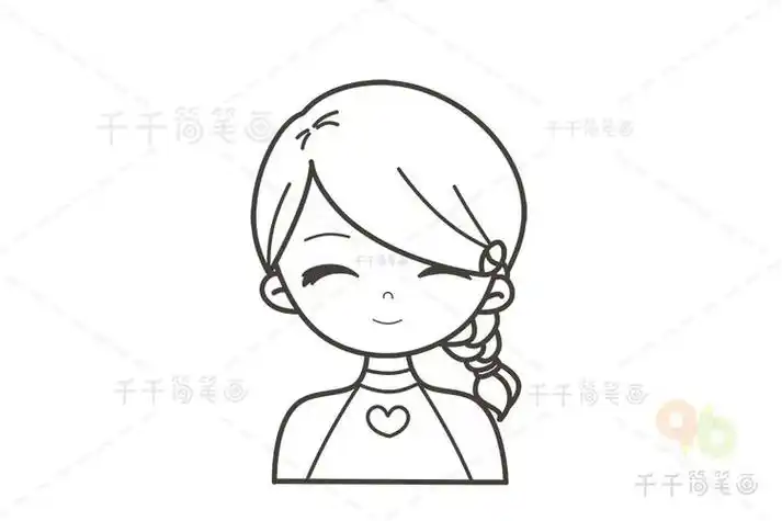 女生图案简笔画