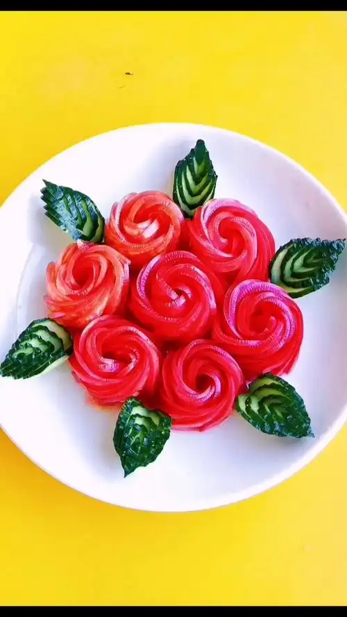 凉拌西红柿新吃法#果盘制作  #简单易学  #我的美食笔记