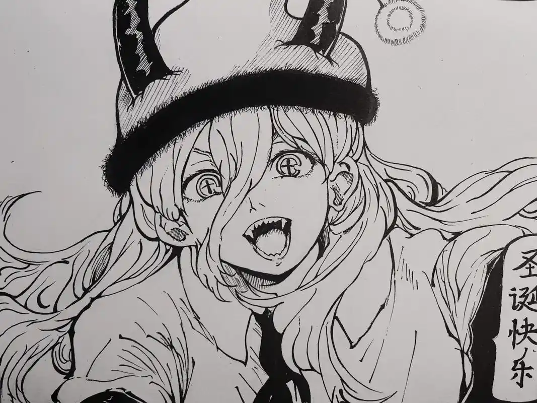 圣诞快乐啊嗯#动漫手绘 #绘画过程 #圣诞 - 抖音