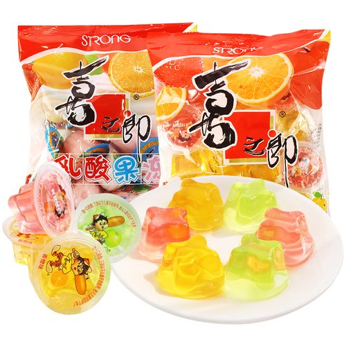果冻喜之郎儿童零食360g袋装什锦水果乳酸散装果冻