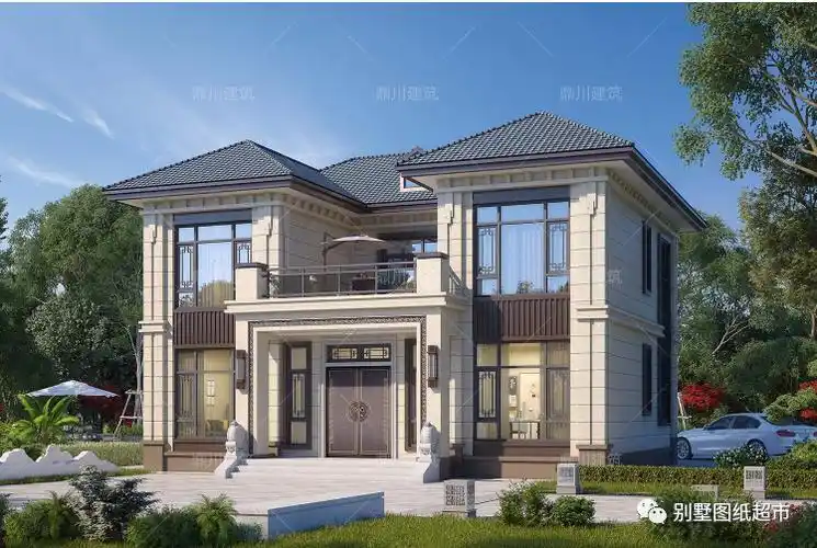 13套新中式二层别墅,传统美结合现代化设计,清贵典雅,美墅如画