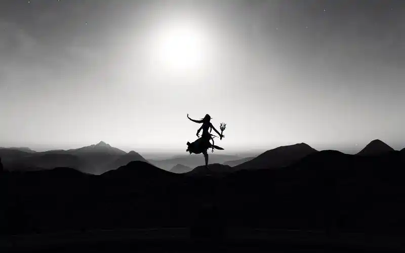 【剑网3】水墨武侠风双人剪影—明教圣墓山