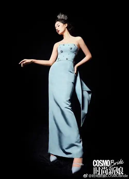 模特王一登上时尚新娘拍摄新媒体大片新年伊始美裙相伴