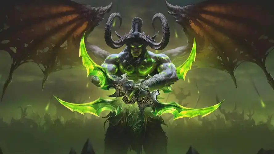魔兽世界 魔兽争霸 恶魔猎手 伊利丹·怒风 illidan stormrage 4k壁纸
