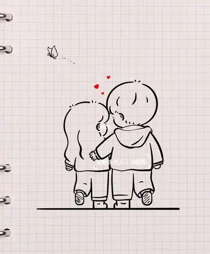 情侣手账本图案简笔画