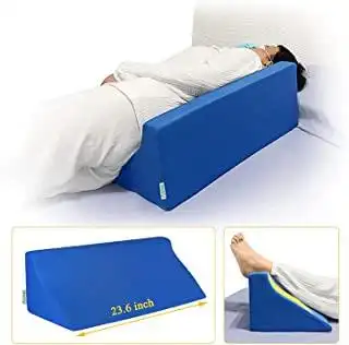 床楔形枕 适用于*泡沫 倾斜 三角枕头 *后 腿部提升 30 度斜角楔形